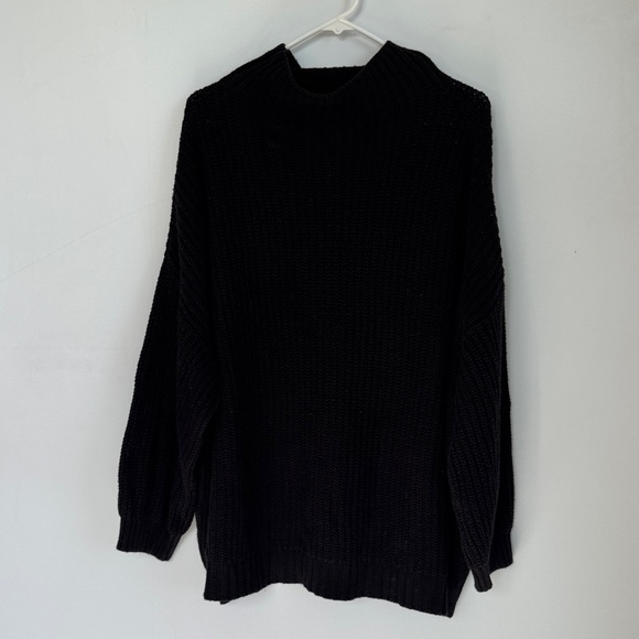 American Eagle Outfitters Black Mock neck Sweater Size L/XL - Picture 1 of 5